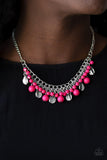 Paparazzi VINTAGE VAULT "Summer Showdown" Pink Necklace & Earring Set Paparazzi Jewelry
