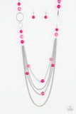 Paparazzi "Bubbly Bright" Pink Necklace & Earring Set Paparazzi Jewelry