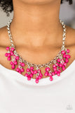 Paparazzi VINTAGE VAULT "Modern Macarena" Pink Necklace & Earring Set Paparazzi Jewelry