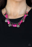 Paparazzi VINTAGE VAULT "Hurricane Season" Pink Necklace & Earring Set Paparazzi Jewelry