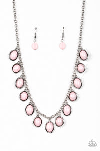 Paparazzi "Make Some ROAM!" Pink Necklace & Earring Set Paparazzi Jewelry