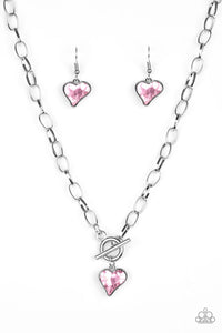 Paparazzi "Princeton Princess" Pink Necklace & Earring Set Paparazzi Jewelry