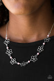 Paparazzi VINTAGE VAULT "Always Abloom" Pink Necklace & Earring Set Paparazzi Jewelry