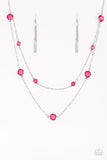 Paparazzi VINTAGE VAULT "Raise Your Glass" Pink Necklace & Earring Set Paparazzi Jewelry