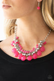 Paparazzi VINTAGE VAULT "Trending Tropicana" Pink Necklace & Earring Set Paparazzi Jewelry