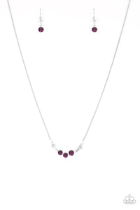 Paparazzi VINTAGE VAULT "Sparkling Stargazer" Purple Necklace & Earring Set Paparazzi Jewelry