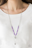 Paparazzi "Mild Wild" Purple Necklace & Earring Set Paparazzi Jewelry