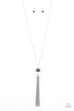 Paparazzi VINTAGE VAULT "Socialite Of The Season" Purple Necklace & Earring Set Paparazzi Jewelry