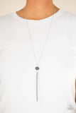 Paparazzi VINTAGE VAULT "Socialite Of The Season" Purple Necklace & Earring Set Paparazzi Jewelry