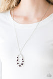Paparazzi VINTAGE VAULT "Spotlight Social" Purple Necklace & Earring Set Paparazzi Jewelry