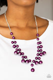 Paparazzi VINTAGE VAULT "Soon To Be Mrs." Purple Necklace & Earring Set Paparazzi Jewelry