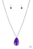 Paparazzi VINTAGE VAULT "So Pop-YOU-lar" Purple Necklace & Earring Set Paparazzi Jewelry