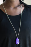 Paparazzi VINTAGE VAULT "So Pop-YOU-lar" Purple Necklace & Earring Set Paparazzi Jewelry