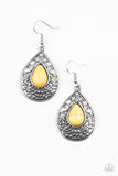 Paparazzi "Tucson Tunes" Yellow Earrings Paparazzi Jewelry