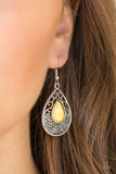 Paparazzi "Tucson Tunes" Yellow Earrings Paparazzi Jewelry