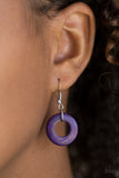 Paparazzi VINTAGE VAULT "Waikiki Winds" Purple Necklace & Earring Set Paparazzi Jewelry
