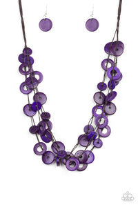 Paparazzi "Wonderfully Walla Walla" Purple Necklace & Earring Set Paparazzi Jewelry