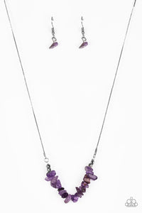 Paparazzi "Back To Nature" Purple Necklace & Earring Set Paparazzi Jewelry