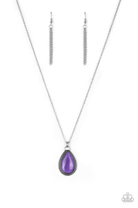 Paparazzi VINTAGE VAULT "On The Home FRONTIER" Purple Necklace & Earring Set Paparazzi Jewelry
