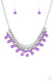 Paparazzi VINTAGE VAULT "Friday Night Fringe" Purple Necklace & Earring Set Paparazzi Jewelry