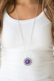 Paparazzi "Boho Bonanza" Purple Necklace & Earring Set Paparazzi Jewelry