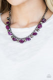 Paparazzi VINTAGE VAULT "Runway Rebel" Purple Necklace & Earring Set Paparazzi Jewelry