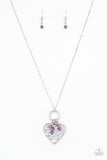 Paparazzi "Romeo Romance" Purple Necklace & Earring Set Paparazzi Jewelry