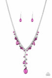 Paparazzi "Crystal Couture" Purple Necklace & Earring Set Paparazzi Jewelry