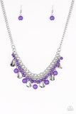 Paparazzi "Summer Showdown" Purple Necklace & Earring Set Paparazzi Jewelry
