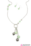 Paparazzi "Part Of The Movement" Green Necklace & Earring Set Paparazzi Jewelry