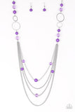 Paparazzi "Bubbly Bright" Purple Necklace & Earring Set Paparazzi Jewelry