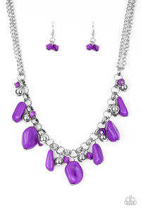 Paparazzi VINTAGE VAULT "Grand Canyon Grotto" Purple Necklace & Earring Set Paparazzi Jewelry