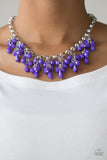 Paparazzi VINTAGE VAULT "Modern Macarena" Purple Necklace & Earring Set Paparazzi Jewelry