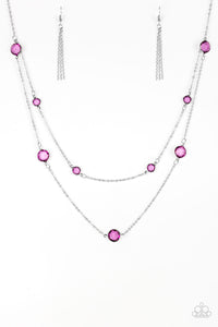 Paparazzi VINTAGE VAULT "Raise Your Glass" Purple Necklace & Earring Set Paparazzi Jewelry