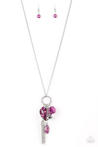 Paparazzi "Haute Heartbreaker" Purple Necklace & Earring Set Paparazzi Jewelry