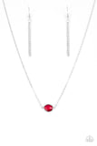 Paparazzi VINTAGE VAULT "Fashionably Fantabulous" Red Necklace & Earring Set Paparazzi Jewelry