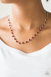 Paparazzi "Party Like A Princess" Red Necklace & Earring Set Paparazzi Jewelry