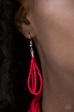 Paparazzi VINTAGE VAULT "Brazilian Brilliance" Red Necklace & Earring Set Paparazzi Jewelry