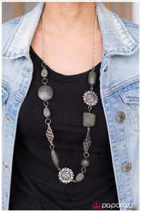 Paparazzi "Let Me Elaborate" Silver Necklace & Earring Set Paparazzi Jewelry