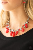 Paparazzi VINTAGE VAULT "Grand Canyon Grotto" Red Necklace & Earring Set Paparazzi Jewelry