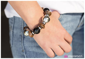 Paparazzi "Thats a Stretch" Black Bracelet Paparazzi Jewelry