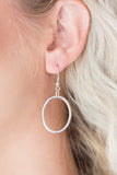 Paparazzi VINTAGE VAULT REPO "Urban Orbit" Silver Necklace & Earring Set Paparazzi Jewelry