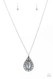 Paparazzi VINTAGE VAULT "Total Tranquility" Silver Necklace & Earring Set Paparazzi Jewelry