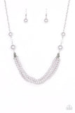Paparazzi "One-Woman Show” Silver Necklace & Earring Set Paparazzi Jewelry