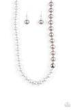 Paparazzi VINTAGE VAULT "5th Avenue A-Lister" Silver Necklace & Earring Set Paparazzi Jewelry