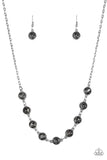 Paparazzi VINTAGE VAULT "Starlit Socials" Silver Necklace & Earring Set Paparazzi Jewelry