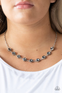 Paparazzi VINTAGE VAULT "Starlit Socials" Silver Necklace & Earring Set Paparazzi Jewelry