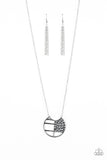 Paparazzi "Abstract Aztec" Silver Necklace & Earring Set Paparazzi Jewelry
