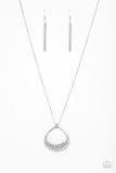 Paparazzi VINTAGE VAULT "Prehistoric Drama" Silver Necklace & Earring Set Paparazzi Jewelry