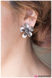 Paparazzi "Flower Power" Black Clip On Earrings Paparazzi Jewelry